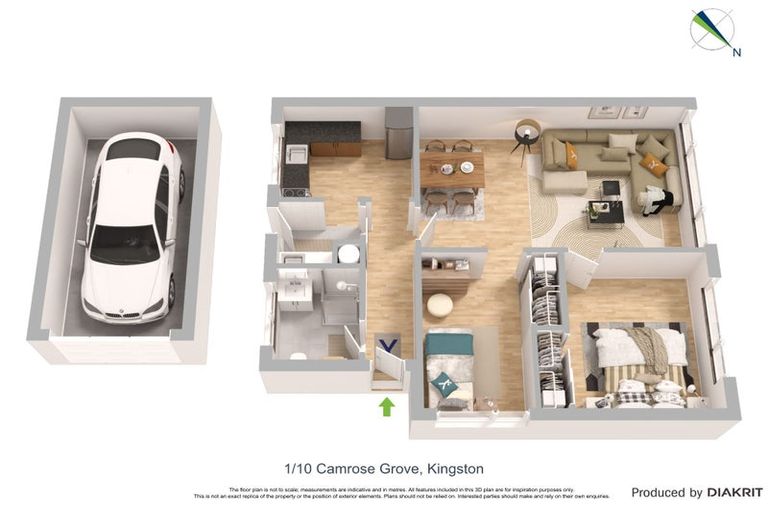 Photo of property in 10f1 Camrose Grove, Kingston, Wellington, 6021