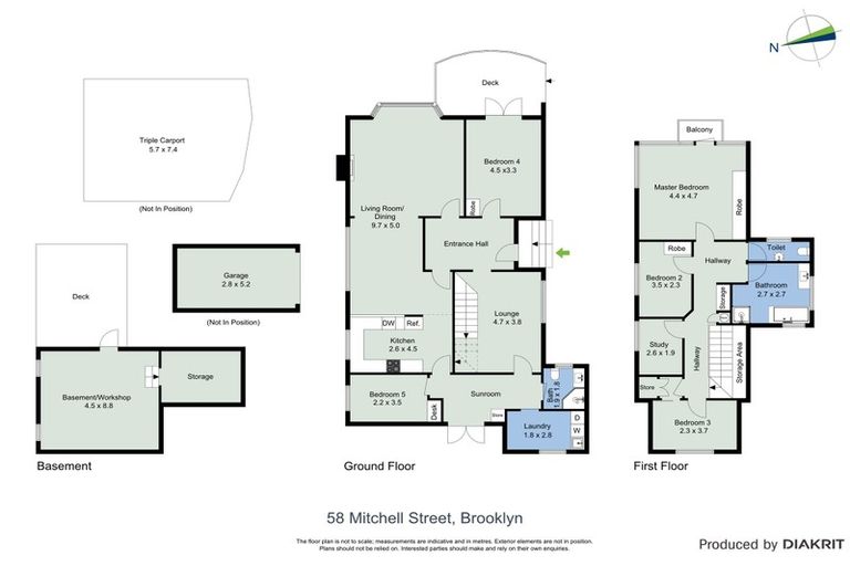 Photo of property in 58 Mitchell Street, Brooklyn, Wellington, 6021