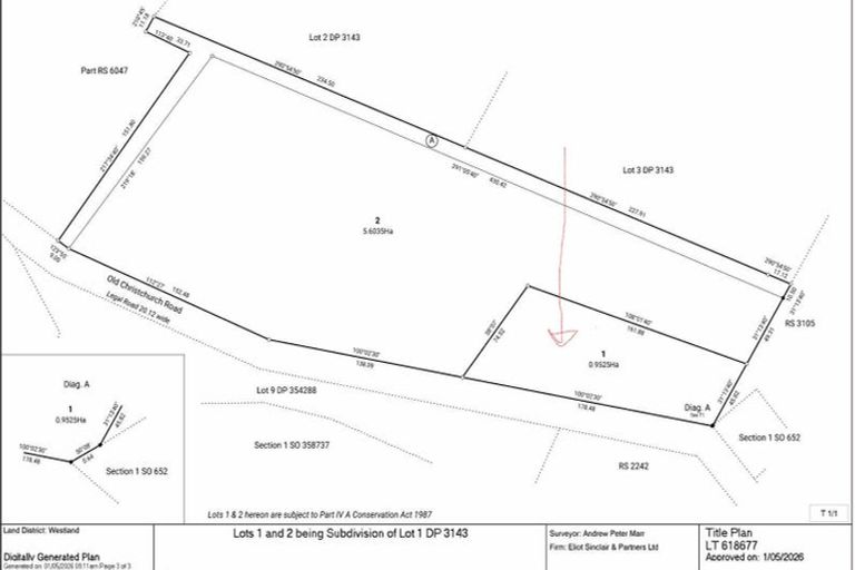 Photo of property in 955 Old Christchurch Road, Awatuna, Hokitika, 7882