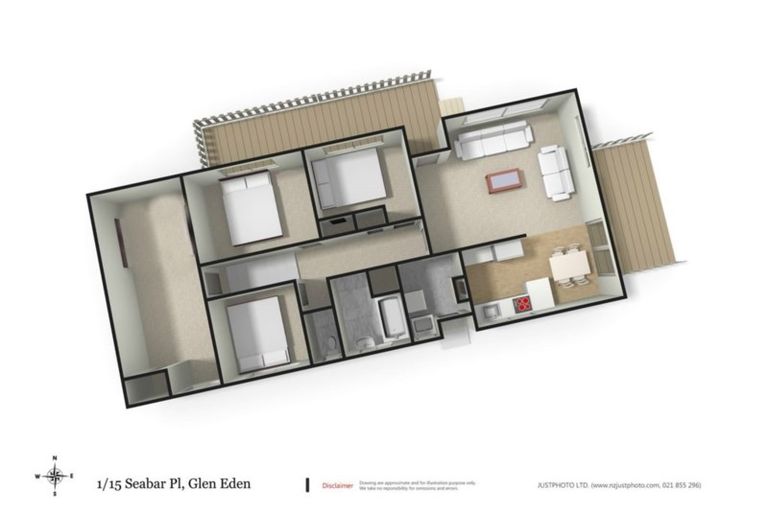 Photo of property in 1/15 Seabar Place, Glen Eden, Auckland, 0602