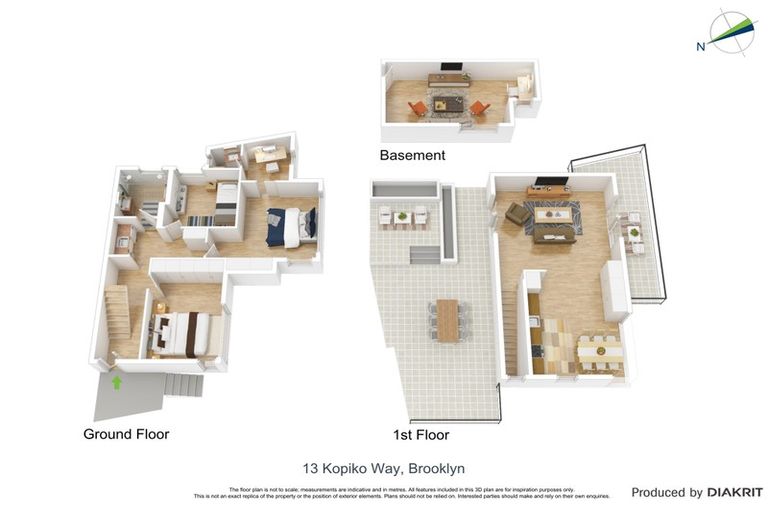 Photo of property in 13 Kopiko Way, Brooklyn, Wellington, 6021