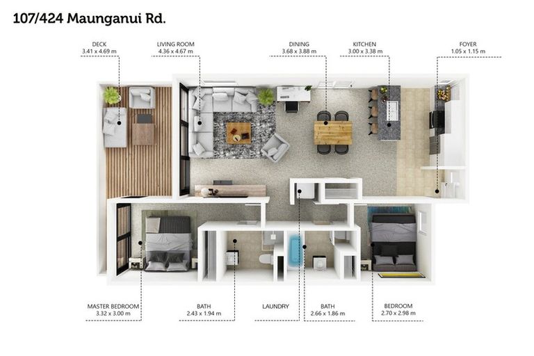 Photo of property in 2-06/424 Maunganui Road, Mount Maunganui, 3116
