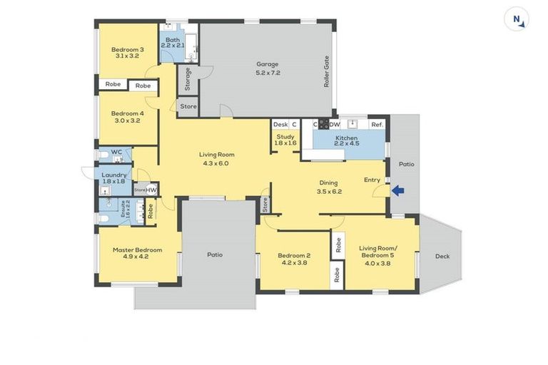 Photo of property in 5 Longwood Place, Forrest Hill, Auckland, 0620
