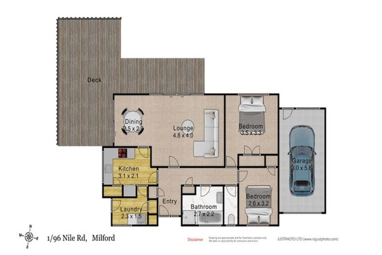 Photo of property in 1/96 Nile Road, Milford, Auckland, 0620