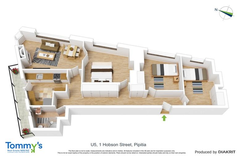 Photo of property in Hobson Flats, 1u5 Hobson Street, Pipitea, Wellington, 6011