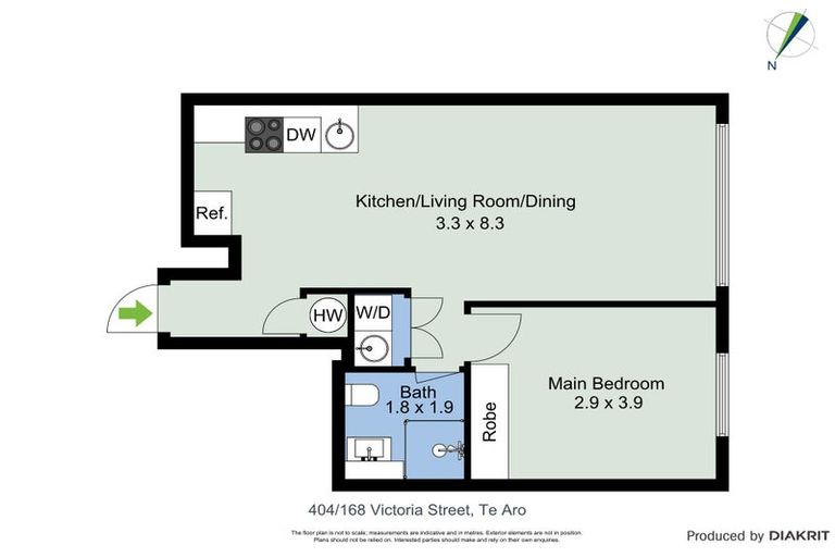 Photo of property in Vsp South, 404/166u Victoria Street, Te Aro, Wellington, 6011