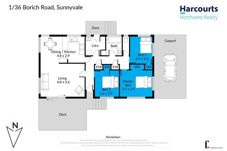 Photo of property in 1/36 Borich Road, Sunnyvale, Auckland, 0612