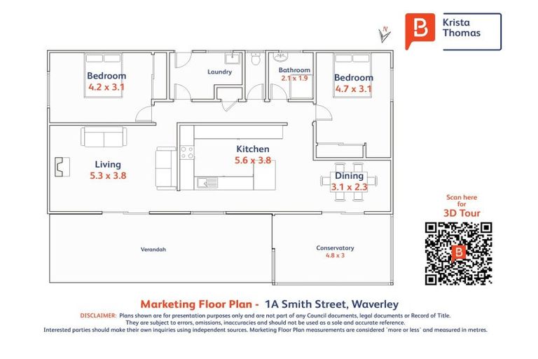 Photo of property in 1a Smith Street, Waverley, 4510