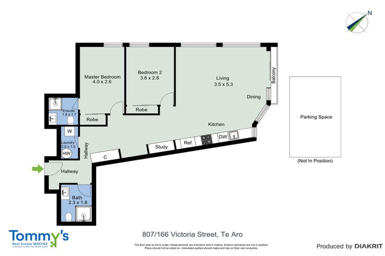 Photo of property in Vsp South, 807/166u Victoria Street, Te Aro, Wellington, 6011