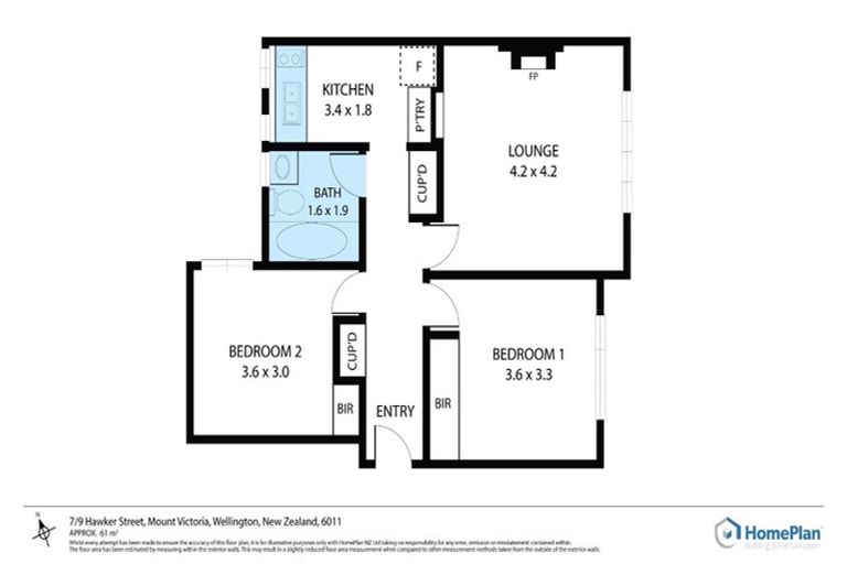 Photo of property in Hamilton Flats, 9u7 Hawker Street, Mount Victoria, Wellington, 6011