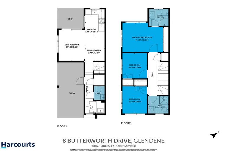 Photo of property in 8b Butterworth Drive, Glendene, Auckland, 0602