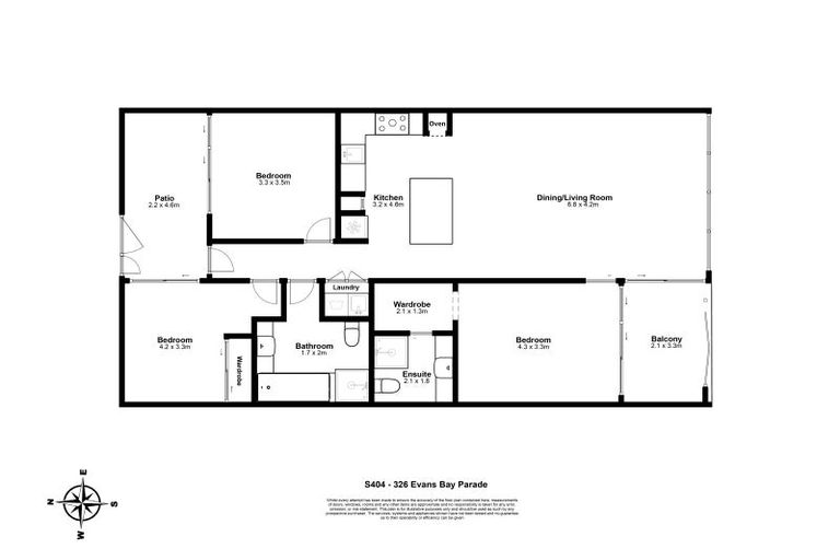 Photo of property in Patent 326 Apartments, 404s/326 Evans Bay Parade, Hataitai, Wellington, 6021