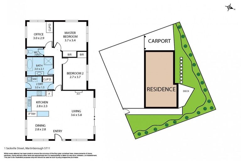 Photo of property in 1 Sackville Street, Martinborough, 5711