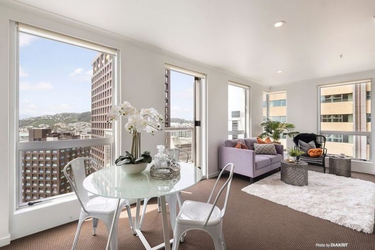 Photo of property in Terrace Heights Apartments, 12e/163 The Terrace, Wellington Central, Wellington, 6011