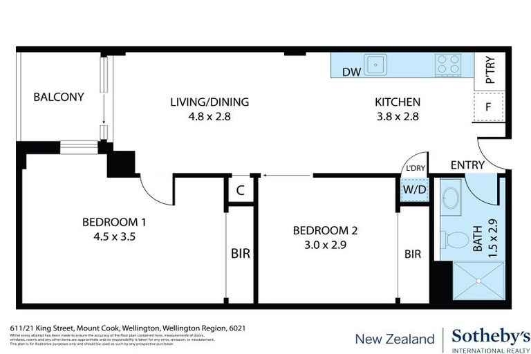 Photo of property in 611/21 King Street, Mount Cook, Wellington, 6021