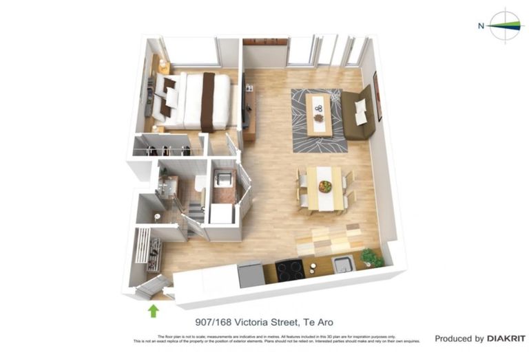 Photo of property in Vsp South, 907/168u Victoria Street, Te Aro, Wellington, 6011