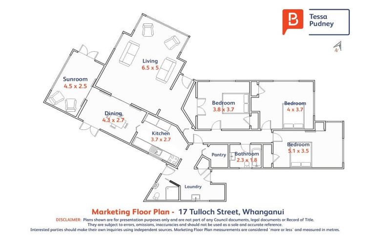 Photo of property in 17 Tulloch Street, Saint Johns Hill, Whanganui, 4500
