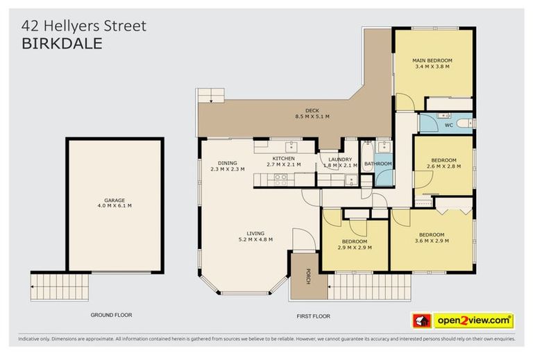 Photo of property in 42 Hellyers Street, Birkdale, Auckland, 0626