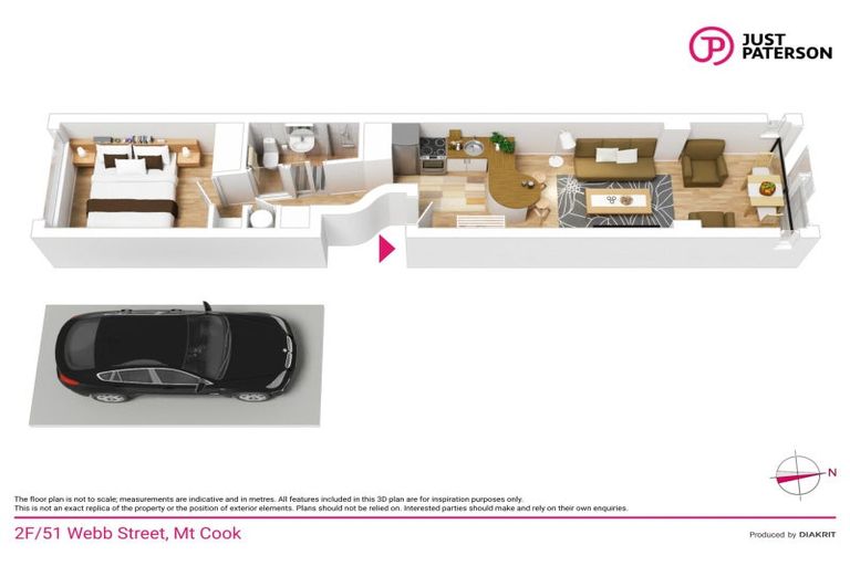 Photo of property in Qba Apartments, 2j/51 Webb Street, Mount Cook, Wellington, 6011