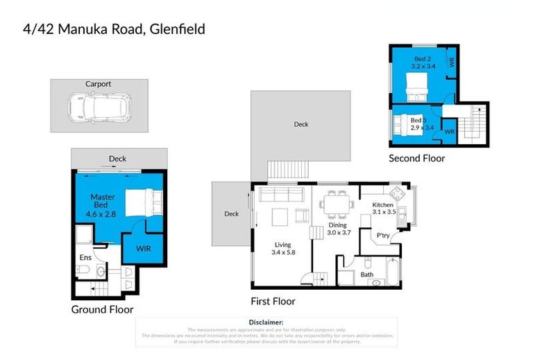 Photo of property in 4/42 Manuka Road, Glenfield, Auckland, 0629