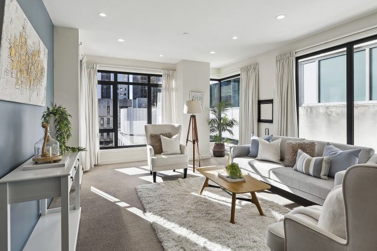 Photo of property in Kate Sheppard Apartments, 7j/42 Molesworth Street, Thorndon, Wellington, 6011