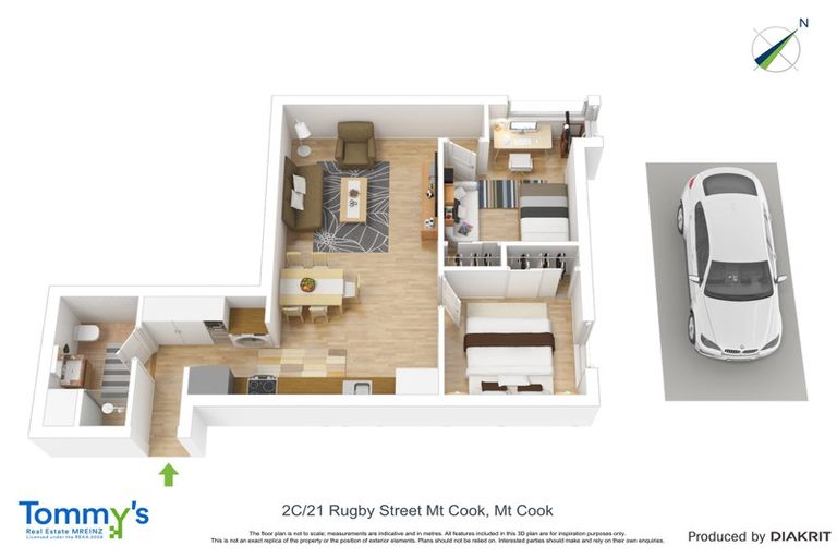 Photo of property in Nouvo Apartments, 21u2c Rugby Street, Mount Cook, Wellington, 6021