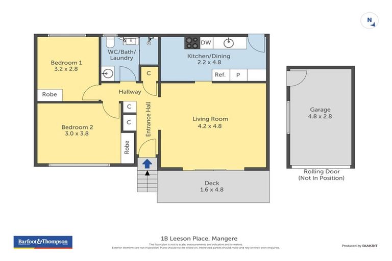 Photo of property in 1b Leeson Place, Mangere, Auckland, 2022