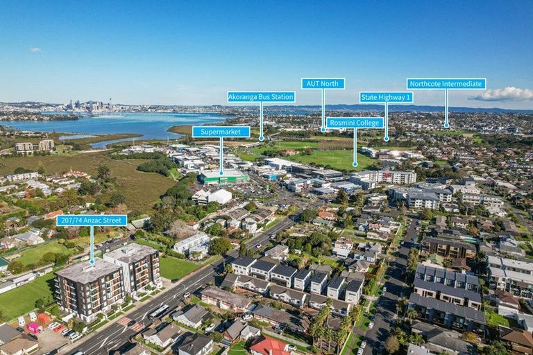 Photo of property in Frank Sargeson Apts, 207/74 Anzac Street, Takapuna, Auckland, 0622