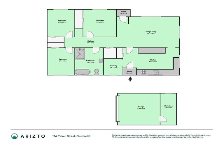 Photo of property in 17a Tainui Street, Castlecliff, Whanganui, 4501