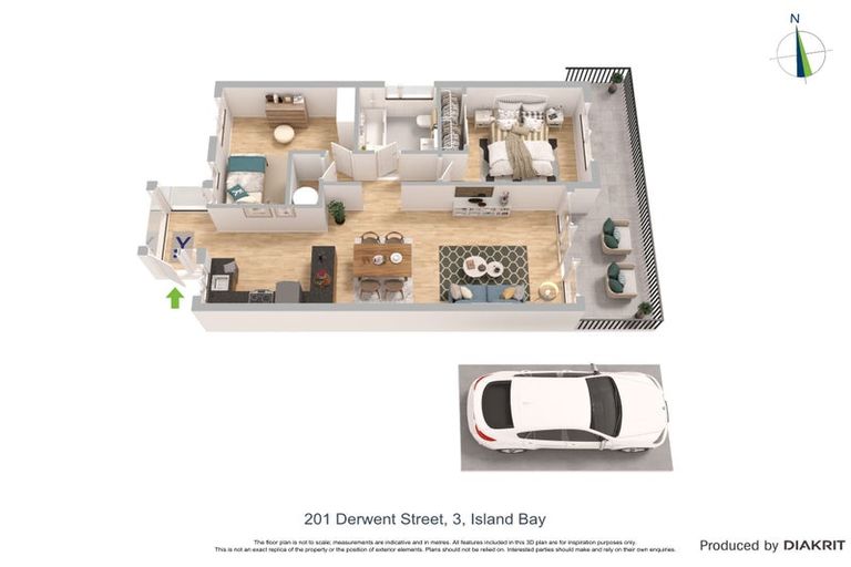Photo of property in 3/201 Derwent Street, Island Bay, Wellington, 6023