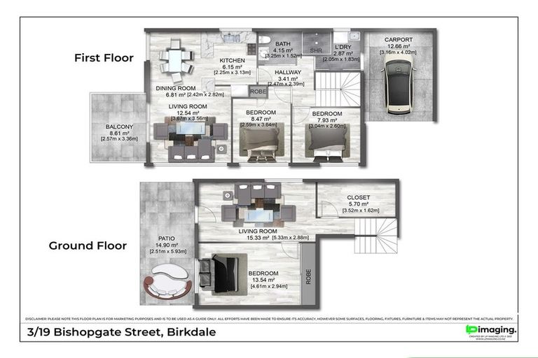 Photo of property in 3/19 Bishopgate Street, Birkdale, Auckland, 0626