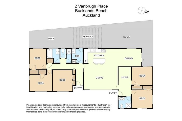 Photo of property in 2 Vanbrugh Place, Bucklands Beach, Auckland, 2014