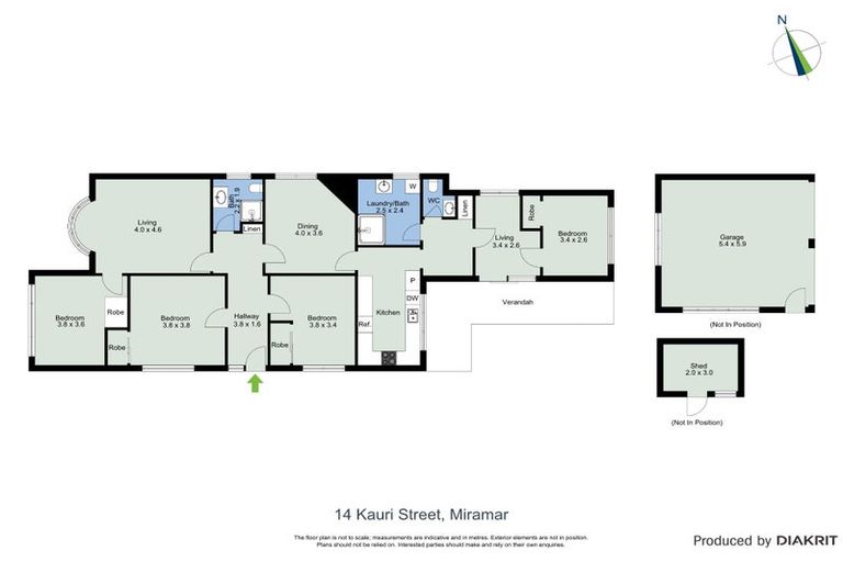 Photo of property in 14 Kauri Street, Miramar, Wellington, 6022