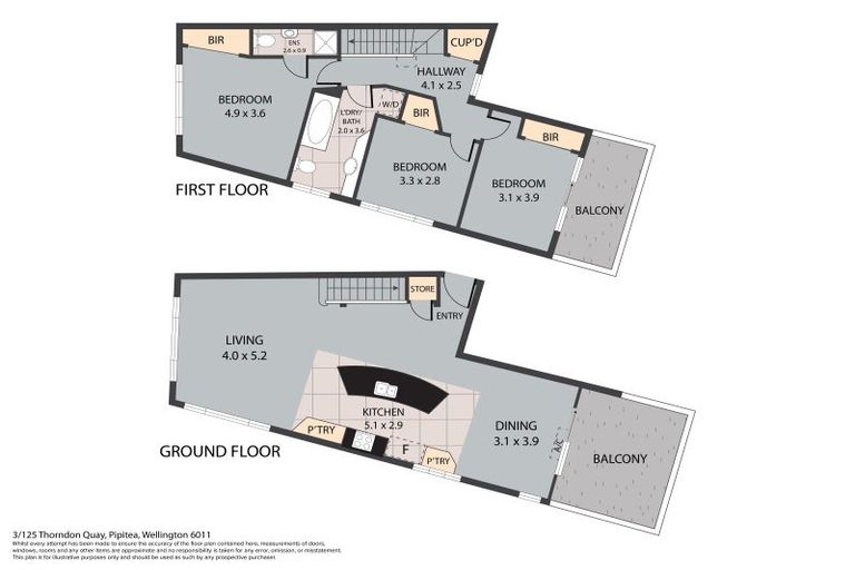 Photo of property in Endeavour Apartments, 125u3 Thorndon Quay, Pipitea, Wellington, 6011