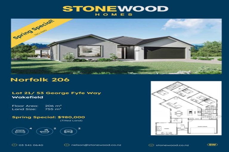 Photo of property in 53 George Fyfe Way, Wakefield, 7025