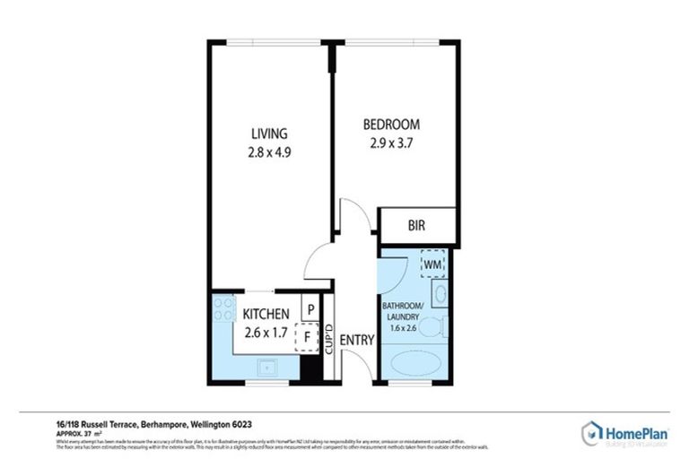 Photo of property in Beresford Apartments, 16/118u Russell Terrace, Berhampore, Wellington, 6023