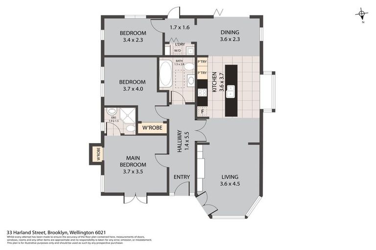 Photo of property in 33 Harland Street, Brooklyn, Wellington, 6021