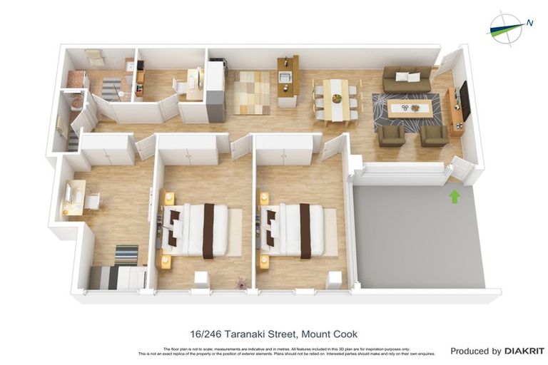 Photo of property in 16/246u Taranaki Street, Mount Cook, Wellington, 6011