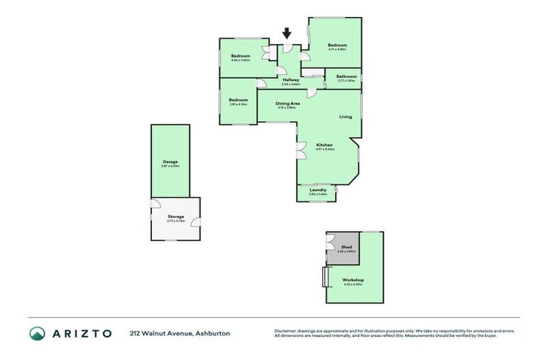 Photo of property in 212 Walnut Avenue, Ashburton, 7700