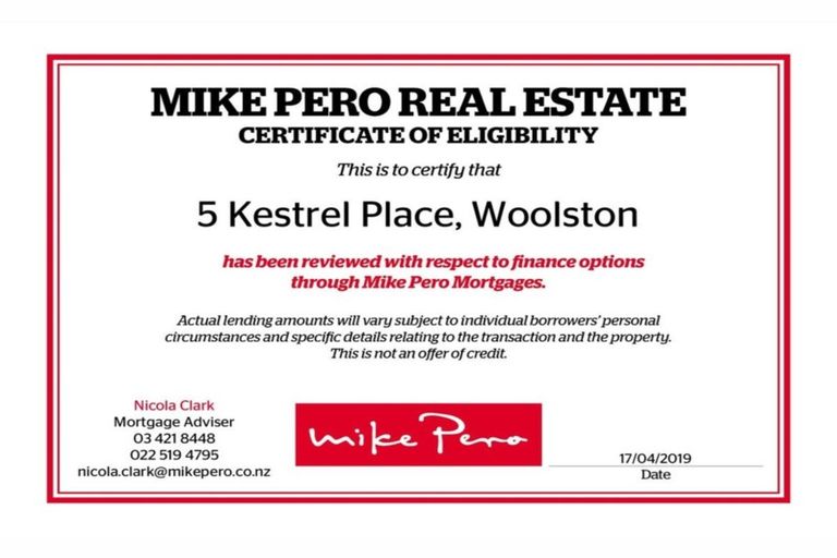 Photo of property in 5 Kestrel Place, Woolston, Christchurch, 8023
