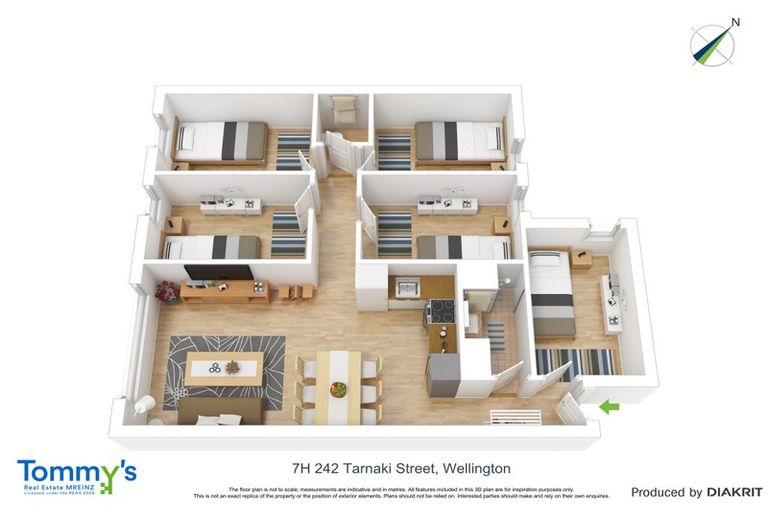 Photo of property in Cube Apartments, 9j/242 Taranaki Street, Mount Cook, Wellington, 6011