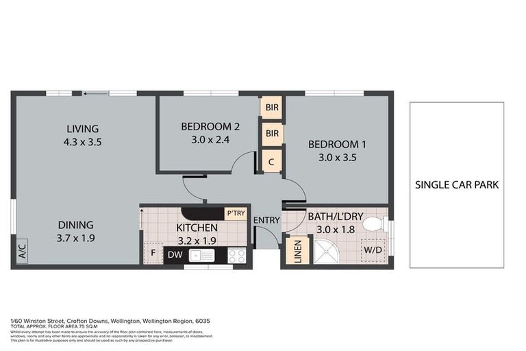 Photo of property in 1/60 Winston Street, Crofton Downs, Wellington, 6035