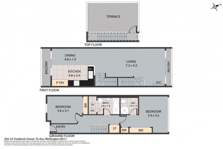Photo of property in Croxley Mill Apartments, 305/33 Frederick Street, Te Aro, Wellington, 6011