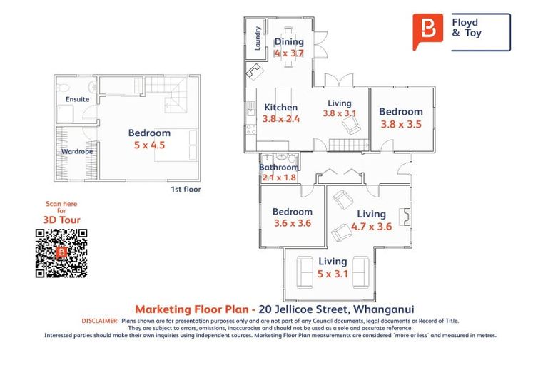 Photo of property in 20 Jellicoe Street, Whanganui East, Whanganui, 4500