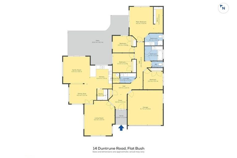 Photo of property in 14 Duntrune Road, Flat Bush, Auckland, 2016