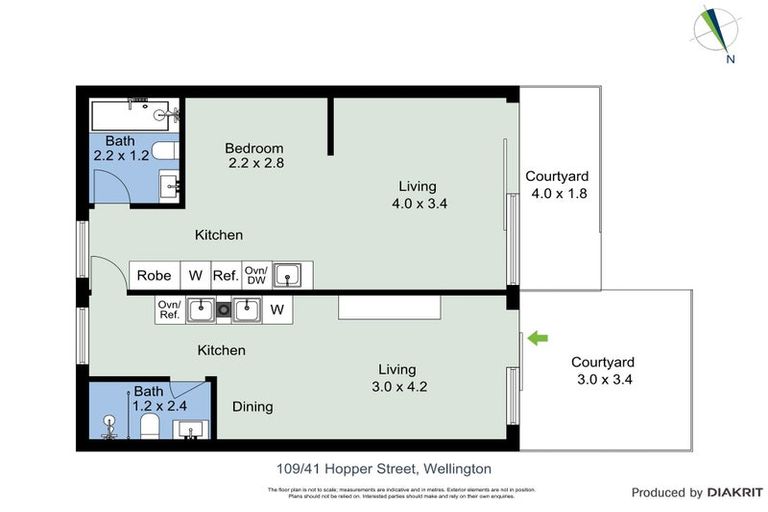 Photo of property in Vedado Apartments, 109/41u Hopper Street, Mount Cook, Wellington, 6011