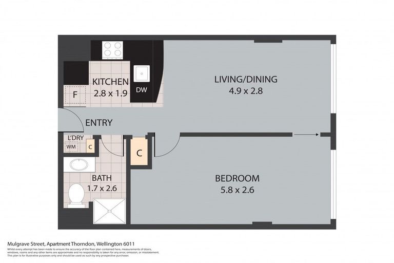 Photo of property in St Pauls Apartments, 98/43u Mulgrave Street, Thorndon, Wellington, 6011