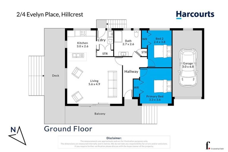 Photo of property in 2/4 Evelyn Place, Hillcrest, Auckland, 0627