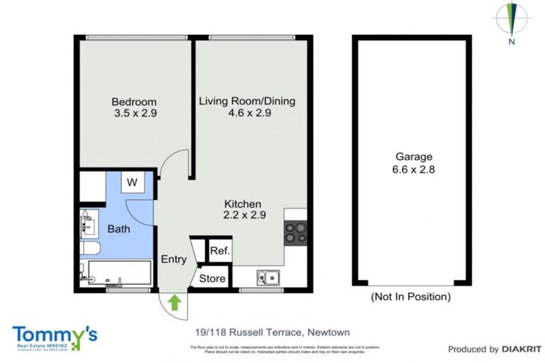 Photo of property in Beresford Apartments, 19/118u Russell Terrace, Berhampore, Wellington, 6023
