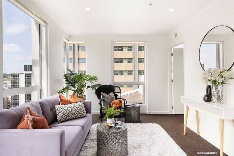 Photo of property in Terrace Heights Apartments, 12e/163 The Terrace, Wellington Central, Wellington, 6011